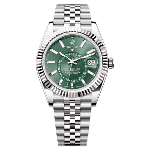 green sky jubilee rolex|rolex oyster steel white gold.